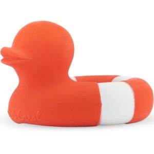 achetez Jouet de dentition bouée canard Flo the Floatie rouge orangé Oli & Carol au meilleur prix en promo