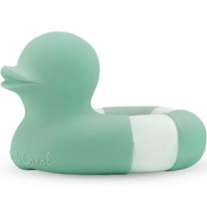 achetez Jouet de dentition bouée canard Flo the Floatie vert mint Oli & Carol au meilleur prix en promo