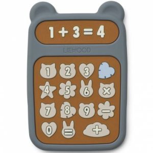 achetez Jouet de dentition calculatrice Niels blue wave multi mix Liewood au meilleur prix en promo