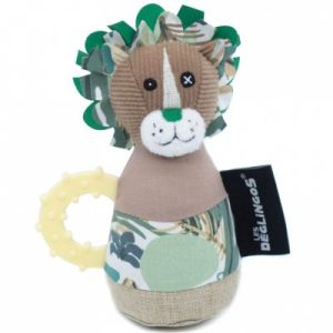 achetez Jouet de dentition maracas Jélékros le lion (13 cm) Les Déglingos au meilleur prix en promo