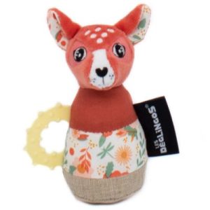 achetez Jouet de dentition maracas Mélimélos la biche (13 cm) Les Déglingos au meilleur prix en promo