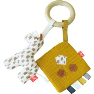 achetez Jouet d'éveil avec anneau de dentitionGirafe (23 cm) Kikadu au meilleur prix en promo