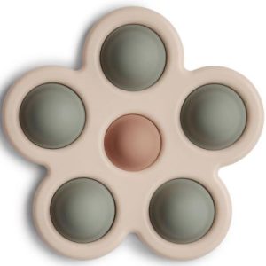 achetez Jouet en silicone Fleur Dried thyme/Natural/Shifting sand Mushie au meilleur prix en promo