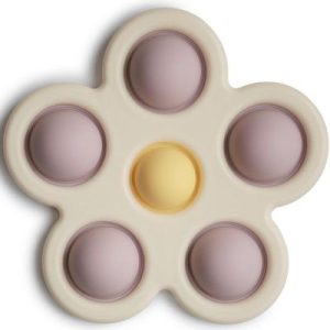 achetez Jouet en silicone Fleur Soft lilac/Daffodil/Ivory Mushie au meilleur prix en promo