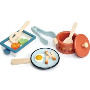 achetez Kit de casserole et poêle en bois Tender Leaf au meilleur prix en promo