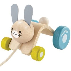 achetez Lapin sautillantà tirer Plan Toys au meilleur prix en promo