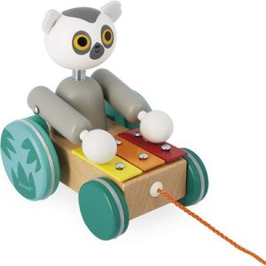 achetez Lémurien xylophone à tirer en bois Tropik Janod au meilleur prix en promo