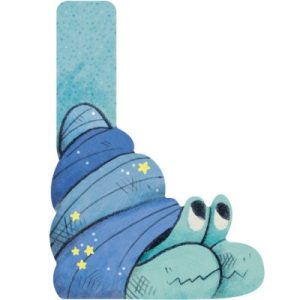 achetez Lettre L en bois Bernard-l'hermite bleu Moulin Roty au meilleur prix en promo