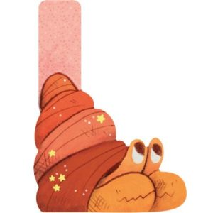 achetez Lettre L en bois Bernard-l'hermite orange Moulin Roty au meilleur prix en promo