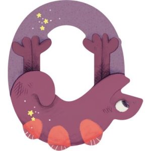 achetez Lettre O en bois Caméléon violet Moulin Roty au meilleur prix en promo