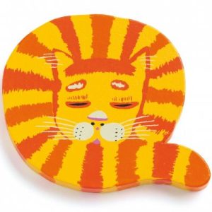 achetez Lettre Q en bois Chat Achille Djeco au meilleur prix en promo