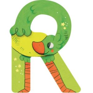 achetez Lettre R en bois Autruche verte Moulin Roty au meilleur prix en promo