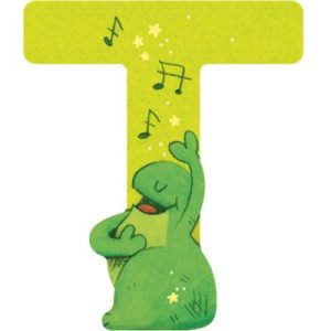 achetez Lettre T en bois Grenouille verte Moulin Roty au meilleur prix en promo