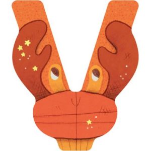 achetez Lettre V en bois Crabe orange Moulin Roty au meilleur prix en promo