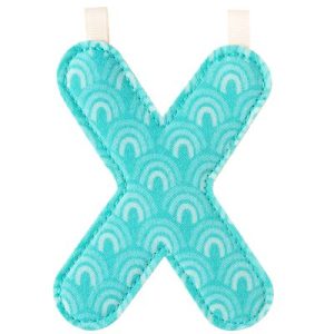 achetez Lettre en tissu à suspendre réversible X (9