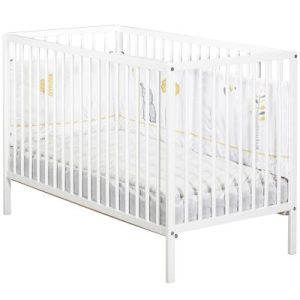 achetez Lit à barreaux First blanc (60 x 120 cm) Baby Price au meilleur prix en promo