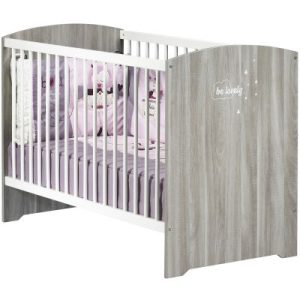 achetez Lit bébé Smile chêne silex (60 x 120 cm) Baby Price au meilleur prix en promo