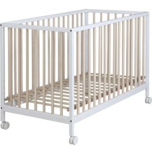 achetez Lit bébé à barreaux Mountain blanc et bois (60 x 120 cm) Micuna au meilleur prix en promo