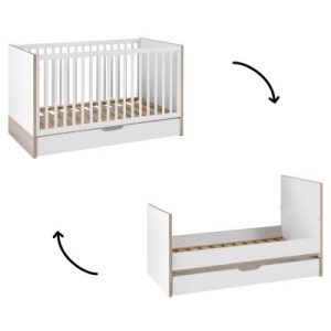 achetez Lit bébé évolutif Lilo avec tiroir (70 x 140 cm) Galipette au meilleur prix en promo
