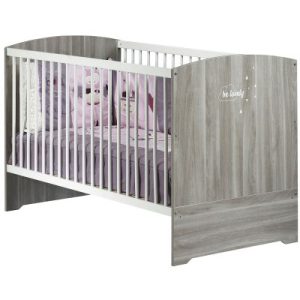 achetez Lit bébé évolutif Little Big Bed Smile chêne silex (70 x 140 cm) Baby Price au meilleur prix en promo