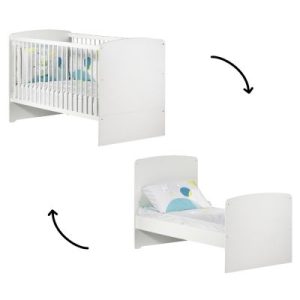 achetez Lit bébé évolutif New Basic Little Big Bed blanc (70 x 140 cm) Baby Price au meilleur prix en promo