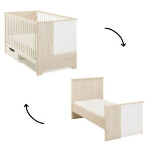 achetez Lit bébé évolutif Sacha avec tiroir (70 x 140 cm) Galipette au meilleur prix en promo