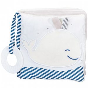 achetez Livre bébé en tissu Blue baleine Sauthon au meilleur prix en promo