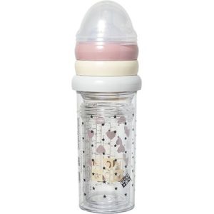 achetez Lot 3 biberons coeurs roses X BONTON (360 ml et 210 ml) Le Biberon Français au meilleur prix en promo