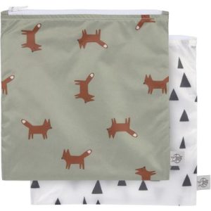 achetez Lot de 2 Pochettes à goûter Little Forest Renard Lässig au meilleur prix en promo