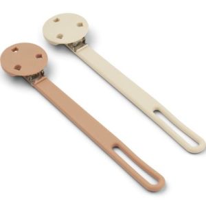 achetez Lot de 2 attache sucettes en silicone Willow Apple blossom tuscany rose mix Liewood au meilleur prix en promo