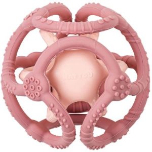achetez Lot de 2 balles encastrables en silicone roses Nattou au meilleur prix en promo