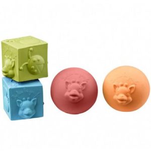 achetez Lot de 2 balles et 2 cubes So'Pure Sophie la girafe au meilleur prix en promo