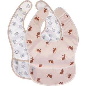 achetez Lot de 2 bavoirs à poche Little Forest Lapin Lässig au meilleur prix en promo