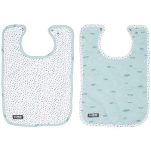 achetez Lot de 2 bavoirs à pression Paper Boats Luma Babycare au meilleur prix en promo