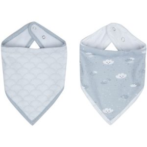 achetez Lot de 2 bavoirs bandana Lovely Sky Luma Babycare au meilleur prix en promo