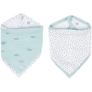achetez Lot de 2 bavoirs bandana Paper Boats Luma Babycare au meilleur prix en promo