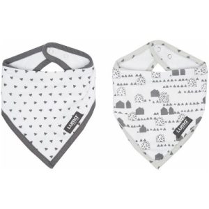 achetez Lot de 2 bavoirs bandana Petites maisons Luma Babycare au meilleur prix en promo