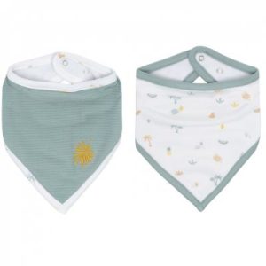 achetez Lot de 2 bavoirs bandana Tropical Island Luma Babycare au meilleur prix en promo