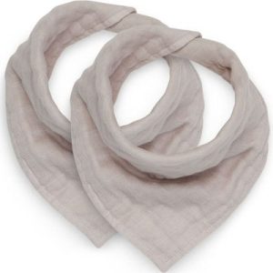 achetez Lot de 2 bavoirs bandana en coton froissé nougat Jollein au meilleur prix en promo