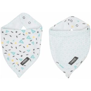 achetez Lot de 2 bavoirs bandana menthe Luma Babycare au meilleur prix en promo