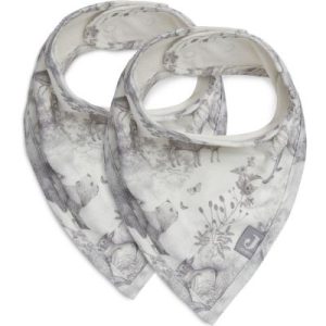achetez Lot de 2 bavoirs bandanas Pimpelmees Forest Animals Jollein au meilleur prix en promo