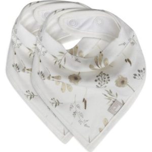 achetez Lot de 2 bavoirs bandanas Wild Flowers Jollein au meilleur prix en promo