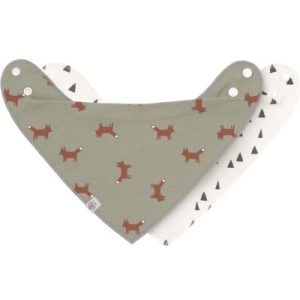 achetez Lot de 2 bavoirs bandanas col bénitier Little Forest Renard Lässig au meilleur prix en promo
