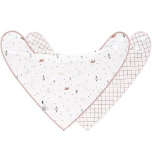 achetez Lot de 2 bavoirs bandanas col bénitier rose Garden Explorer Lässig au meilleur prix en promo