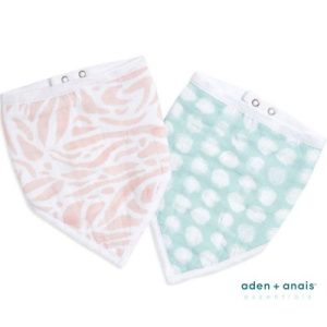 achetez Lot de 2 bavoirs bandanas en coton Tropicalia aden + anais au meilleur prix en promo