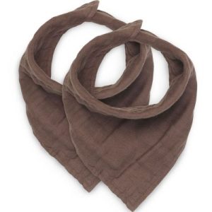 achetez Lot de 2 bavoirs bandanas en coton froissé Chestnut Jollein au meilleur prix en promo