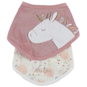 achetez Lot de 2 bavoirs bandanas en éponge Lina & Joy Noukie's au meilleur prix en promo