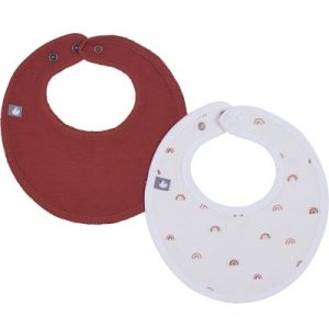 achetez Lot de 2 bavoirs de naissance Arc-en-ciel BB & Co au meilleur prix en promo