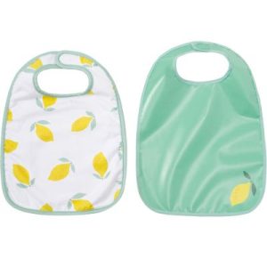achetez Lot de 2 bavoirs en coton enduit Happy Lemon BabyToLove au meilleur prix en promo