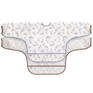 achetez Lot de 2 bavoirs manches longues avec poche Tiny Farmer Mouton bleu Lässig au meilleur prix en promo